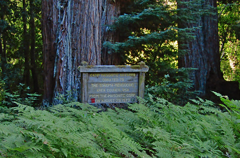 Sign at campsite entrance, adapted from photo by John Bruhling